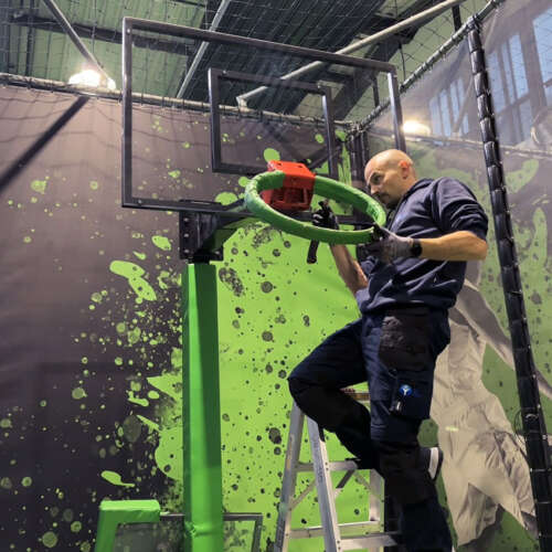 Reparatie en onderhoud trampolineparken ELI Play serviceteam
